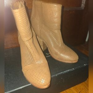 rag & bone Tan Perforated Heeled Boots